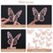 SAOROPEB 3D Butterfly Wall Decor, 72Pcs 3 Sizes 3 Styles, Removable Stickers Wall Decor Room Mural for Party Cake Decoration Metallic Fridge Sticker Kids Bedroom Nursery Classroom Wedding Decor DIY